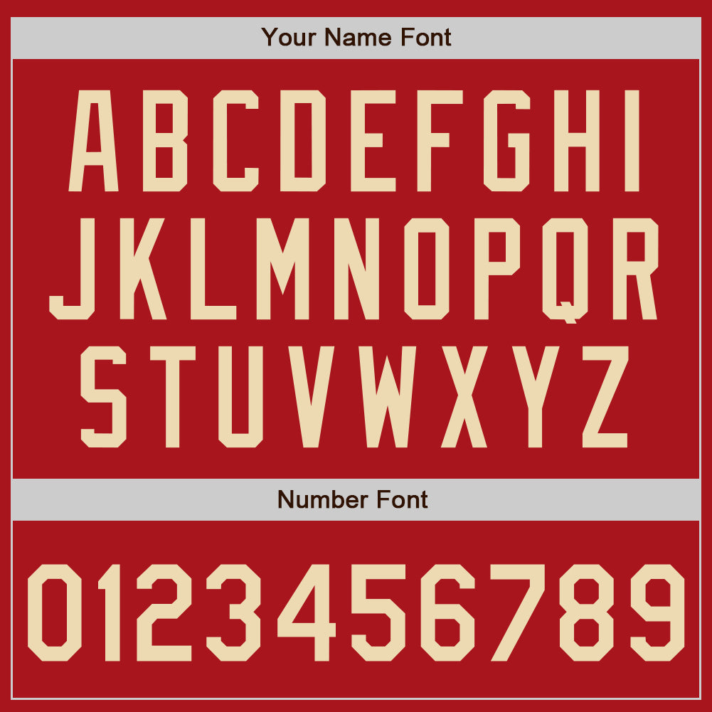 Custom Red Cream Authentic Two Tone Baseball Jersey - Sky-Custom