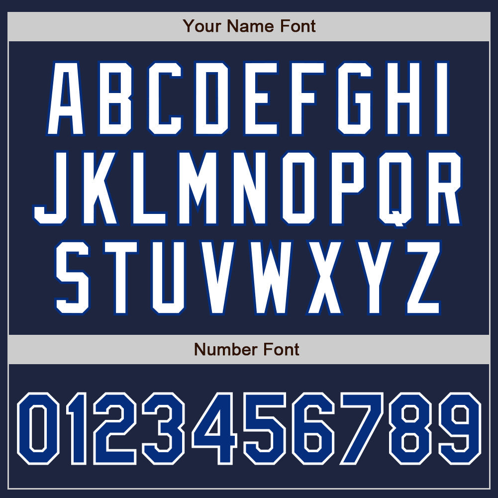 Custom Navy Royal-White Authentic Two Tone Baseball Jersey - Sky-Custom