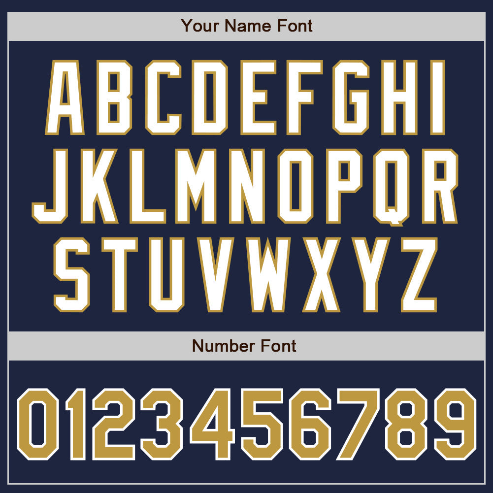 Custom Navy Old Gold-White Authentic Two Tone Baseball Jersey - Sky-Custom