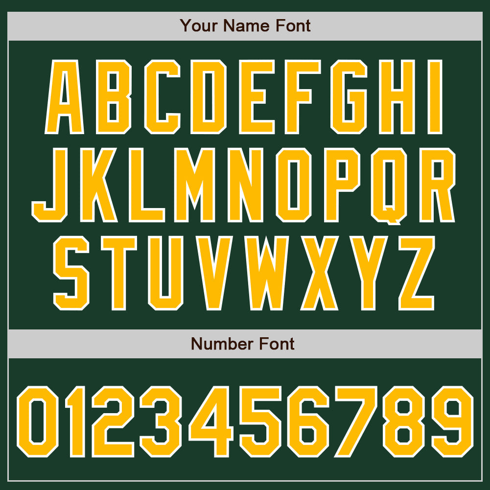 Custom Green Gold-White Authentic Two Tone Baseball Jersey - Sky-Custom