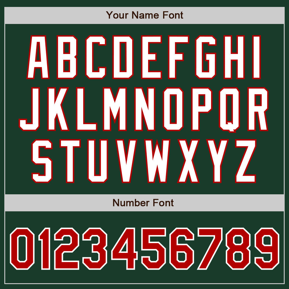 Custom Green Red-White Authentic Two Tone Baseball Jersey - Sky-Custom