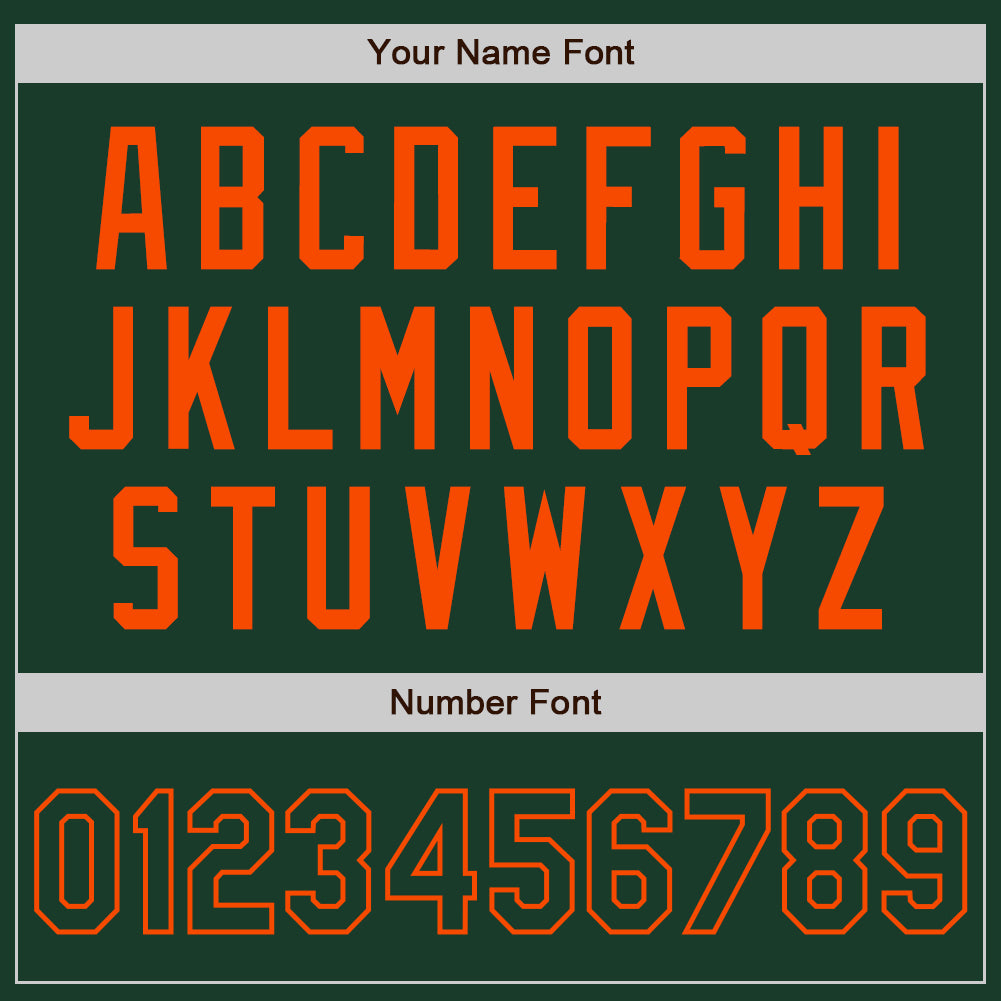 Custom Green Orange Authentic Two Tone Baseball Jersey - Sky-Custom