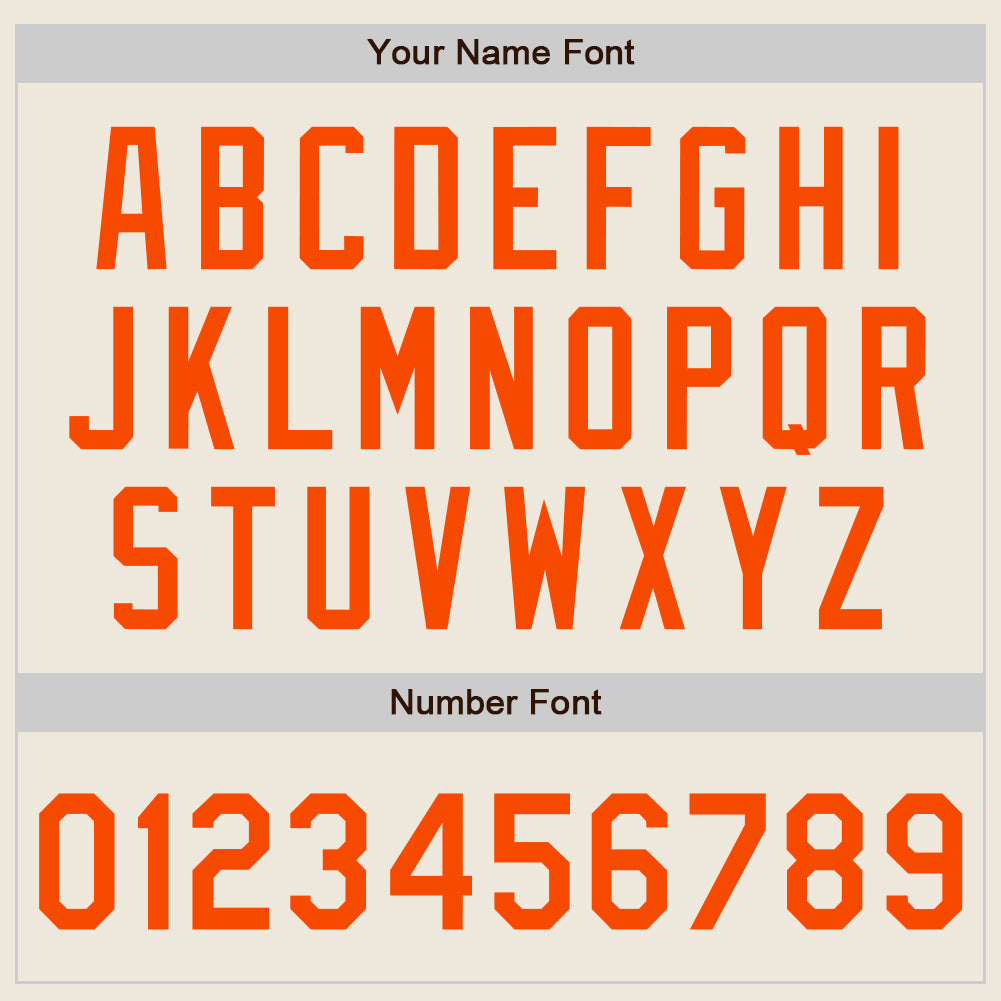 Custom Cream Orange Authentic Two Tone Baseball Jersey - Sky-Custom