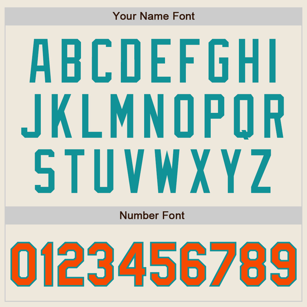 Custom Cream Orange-Teal Authentic Two Tone Baseball Jersey - Sky-Custom