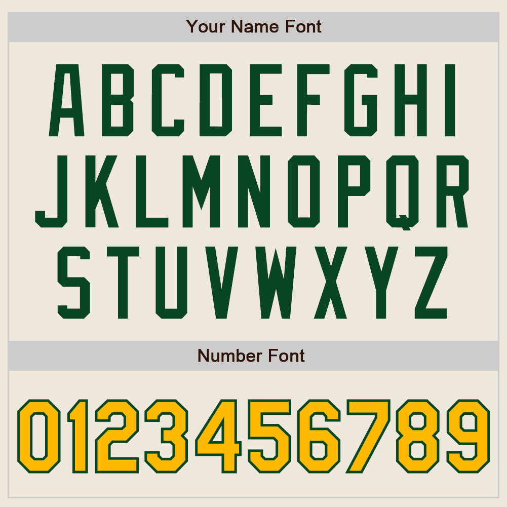 Custom Cream Gold-Green Authentic Two Tone Baseball Jersey - Sky-Custom