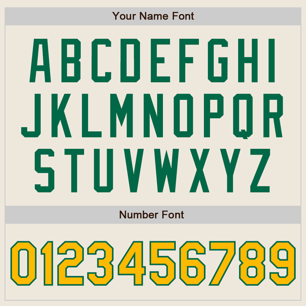 Custom Cream Gold-Kelly Green Authentic Two Tone Baseball Jersey - Sky-Custom