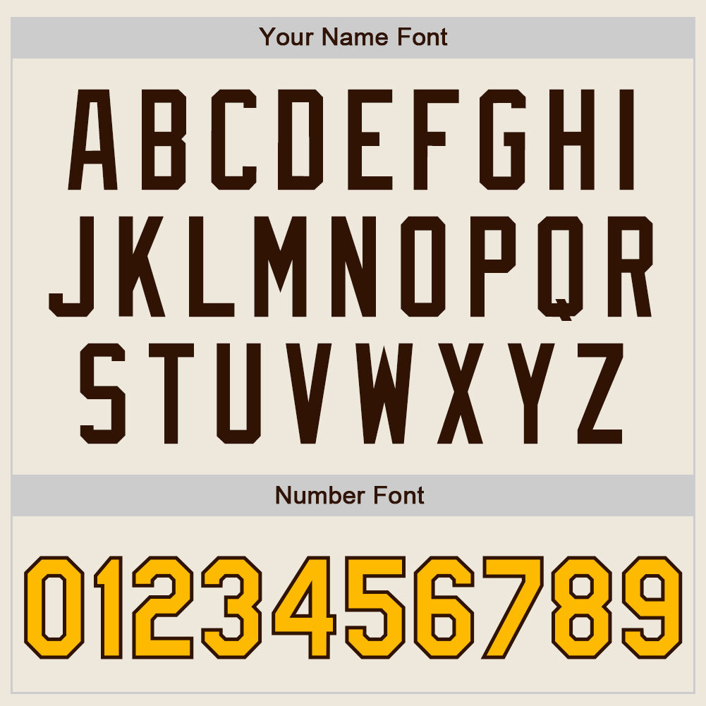 Custom Cream Gold-Brown Authentic Two Tone Baseball Jersey - Sky-Custom