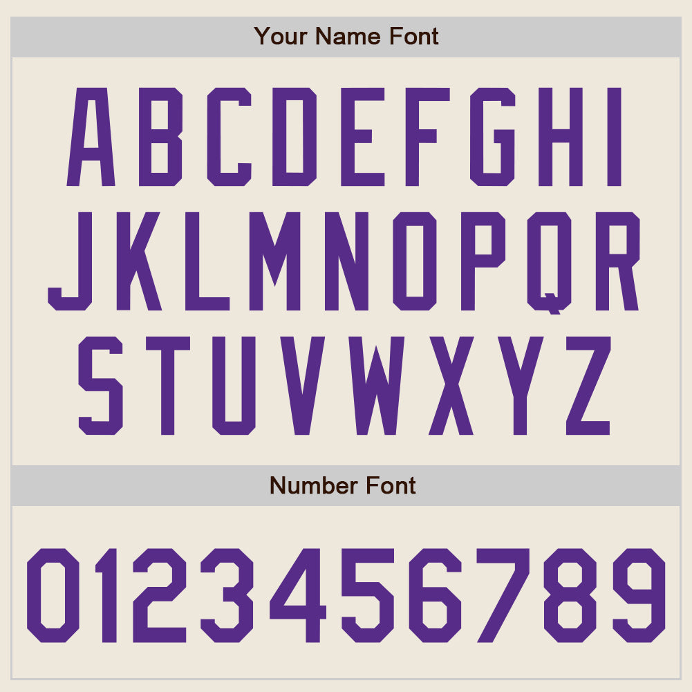 Custom Cream Purple Authentic Two Tone Baseball Jersey - Sky-Custom