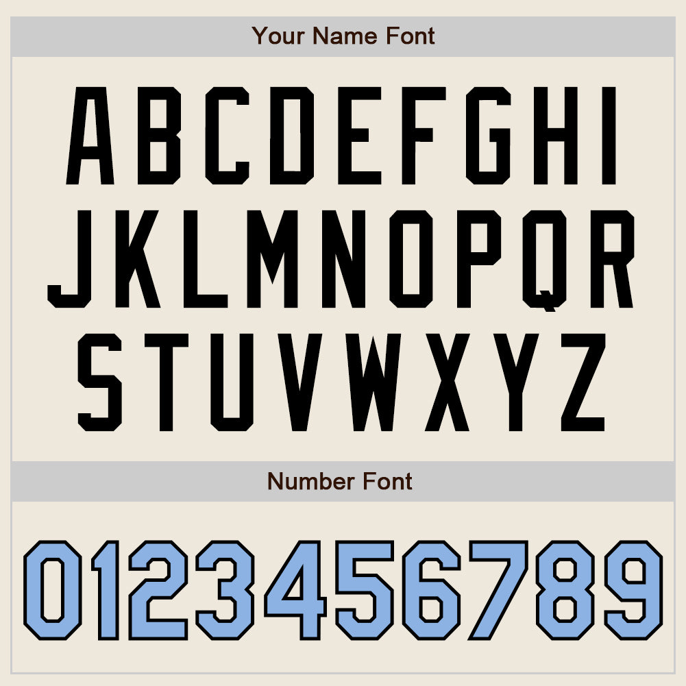 Custom Cream Light Blue-Black Authentic Two Tone Baseball Jersey - Sky-Custom