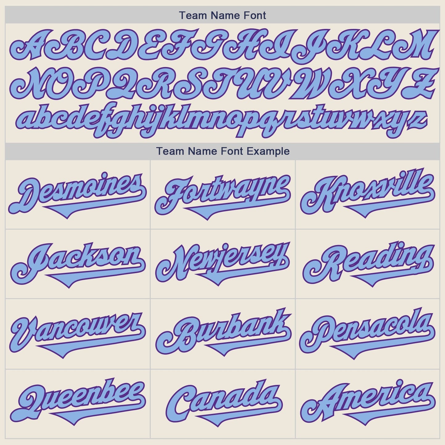 Custom Cream Light Blue-Purple Authentic Two Tone Baseball Jersey - Sky-Custom