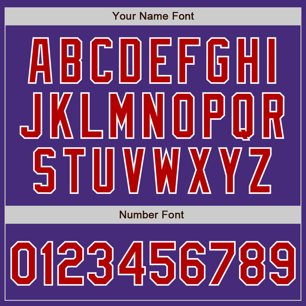 Custom Purple Red-White Authentic Two Tone Baseball Jersey - Sky-Custom