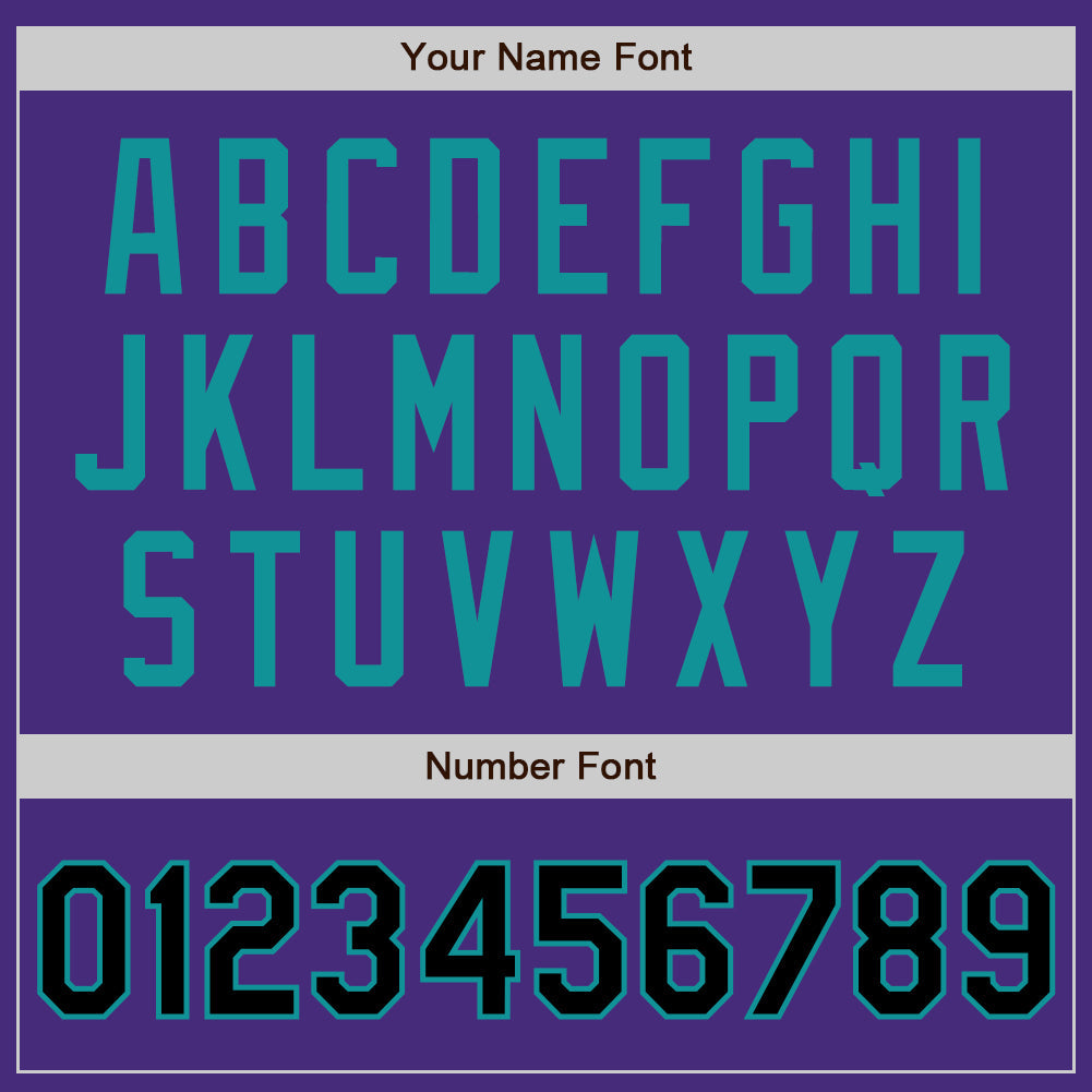 Custom Purple Black-Teal Authentic Two Tone Baseball Jersey - Sky-Custom