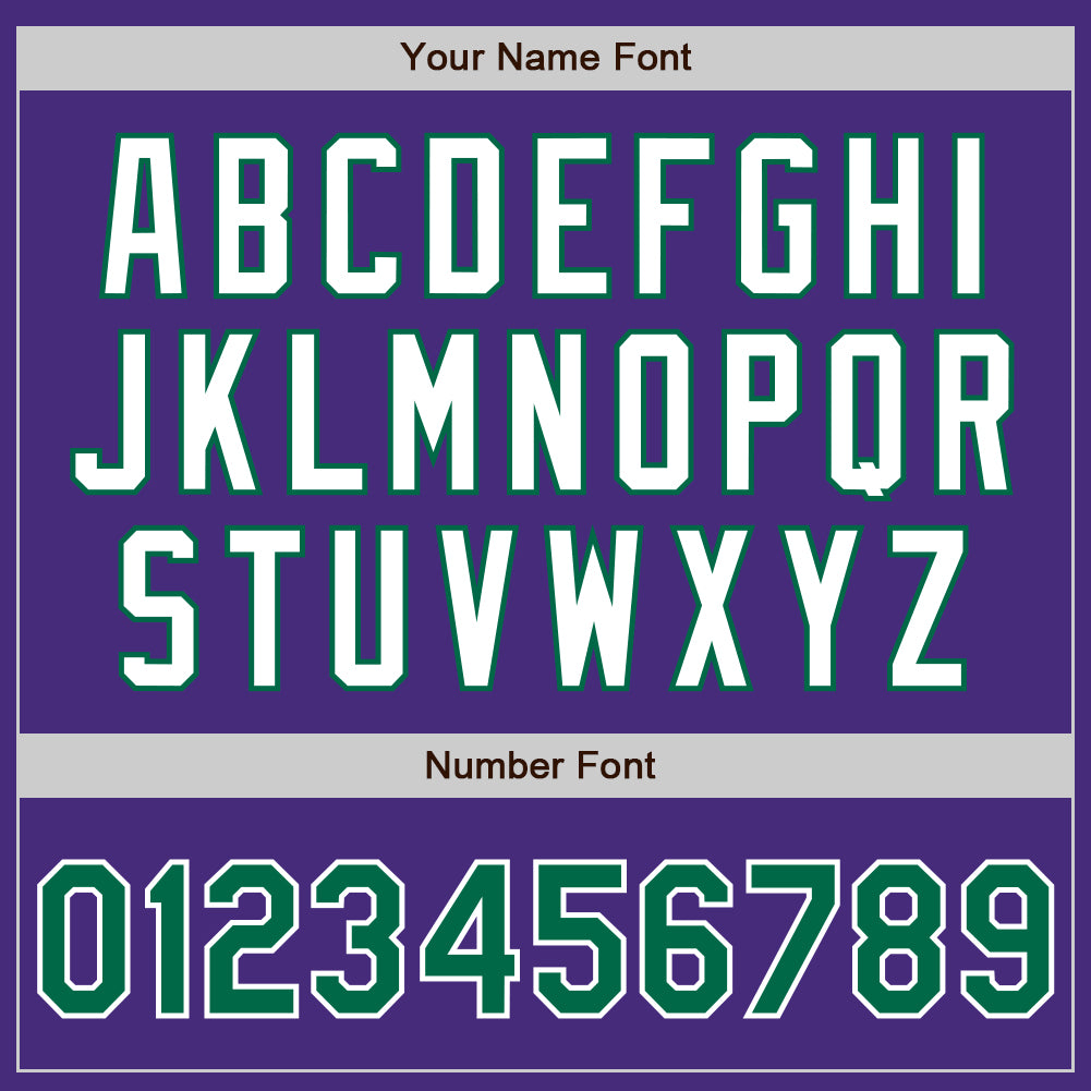 Custom Purple Kelly Green-White Authentic Two Tone Baseball Jersey - Sky-Custom