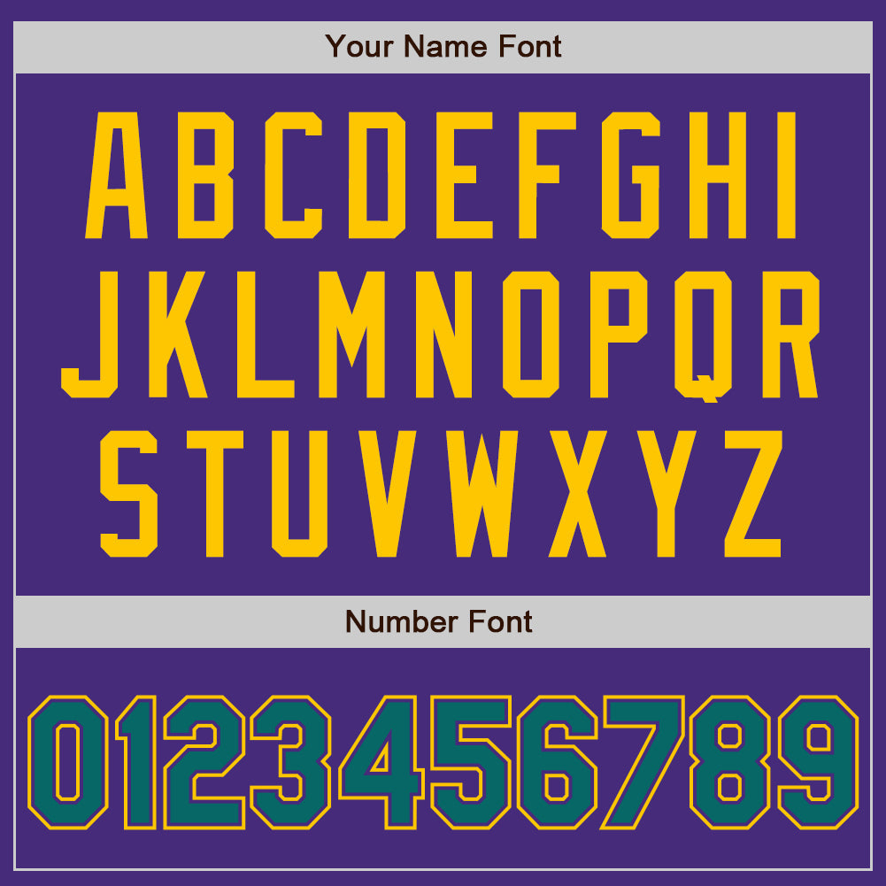 Custom Purple Teal-Yellow Authentic Two Tone Baseball Jersey - Sky-Custom