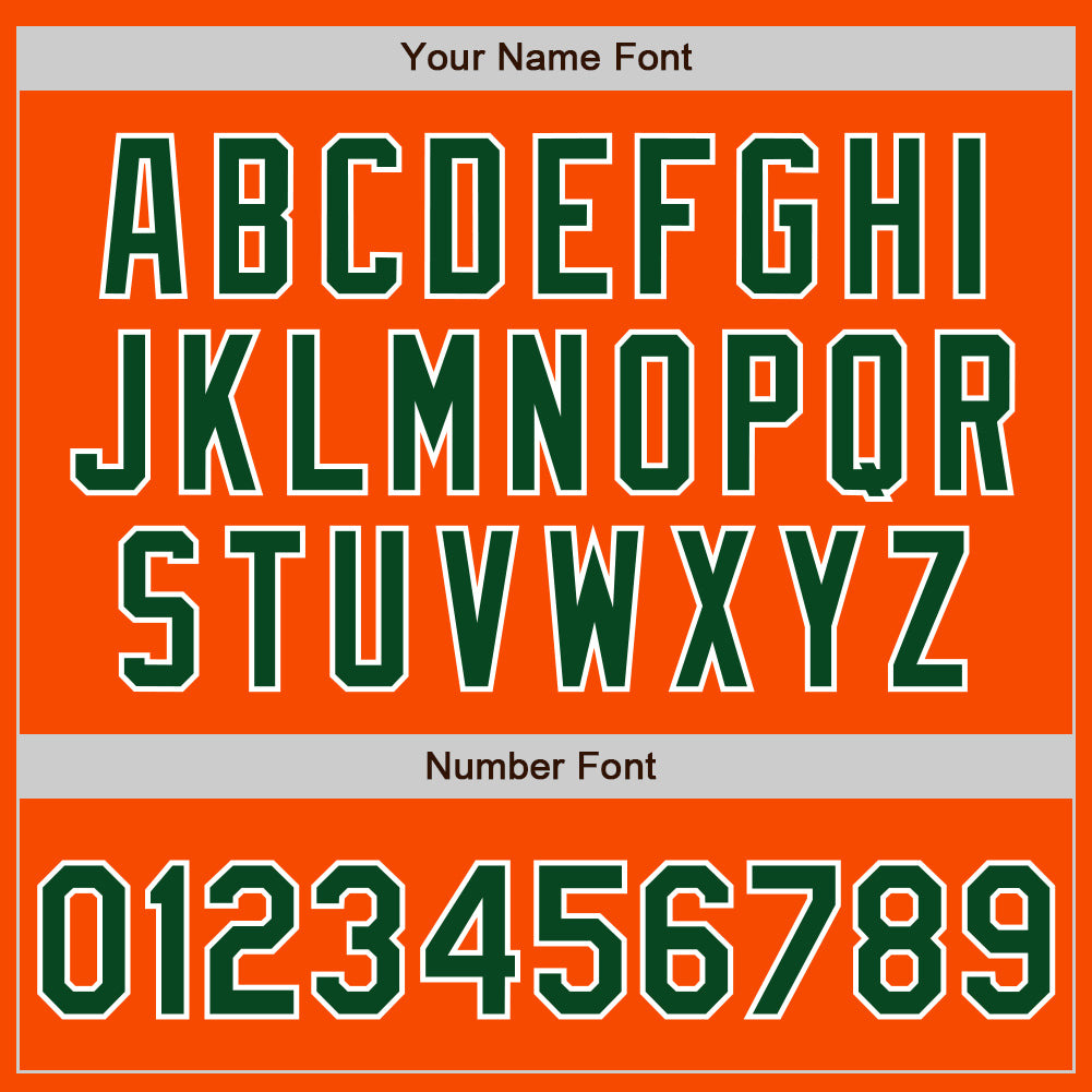 Custom Orange Green-White Authentic Two Tone Baseball Jersey - Sky-Custom