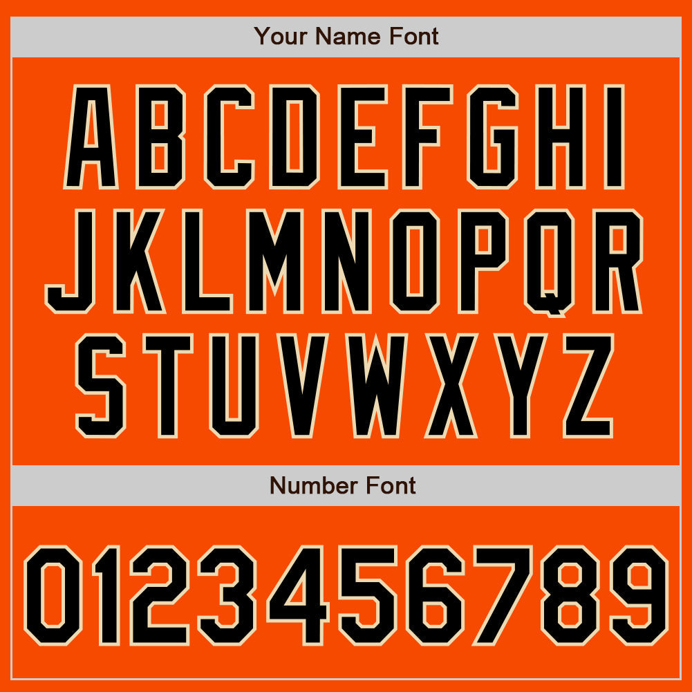 Custom Orange Black-Cream Authentic Two Tone Baseball Jersey - Sky-Custom