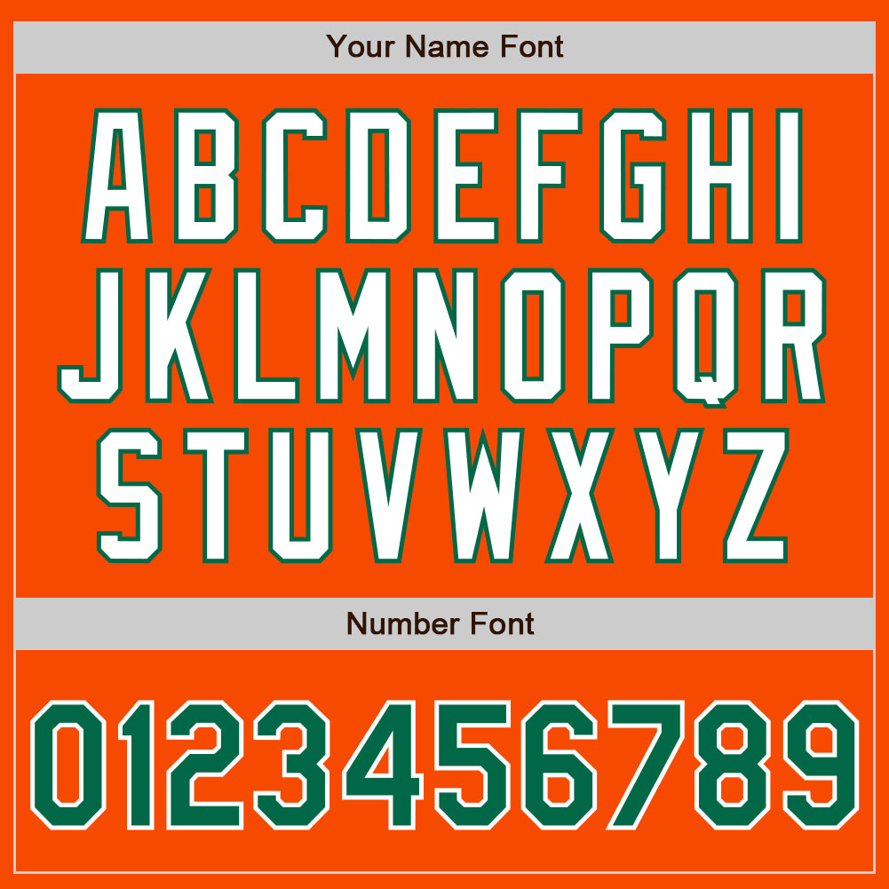 Custom Orange Kelly Green-White Authentic Two Tone Baseball Jersey - Sky-Custom