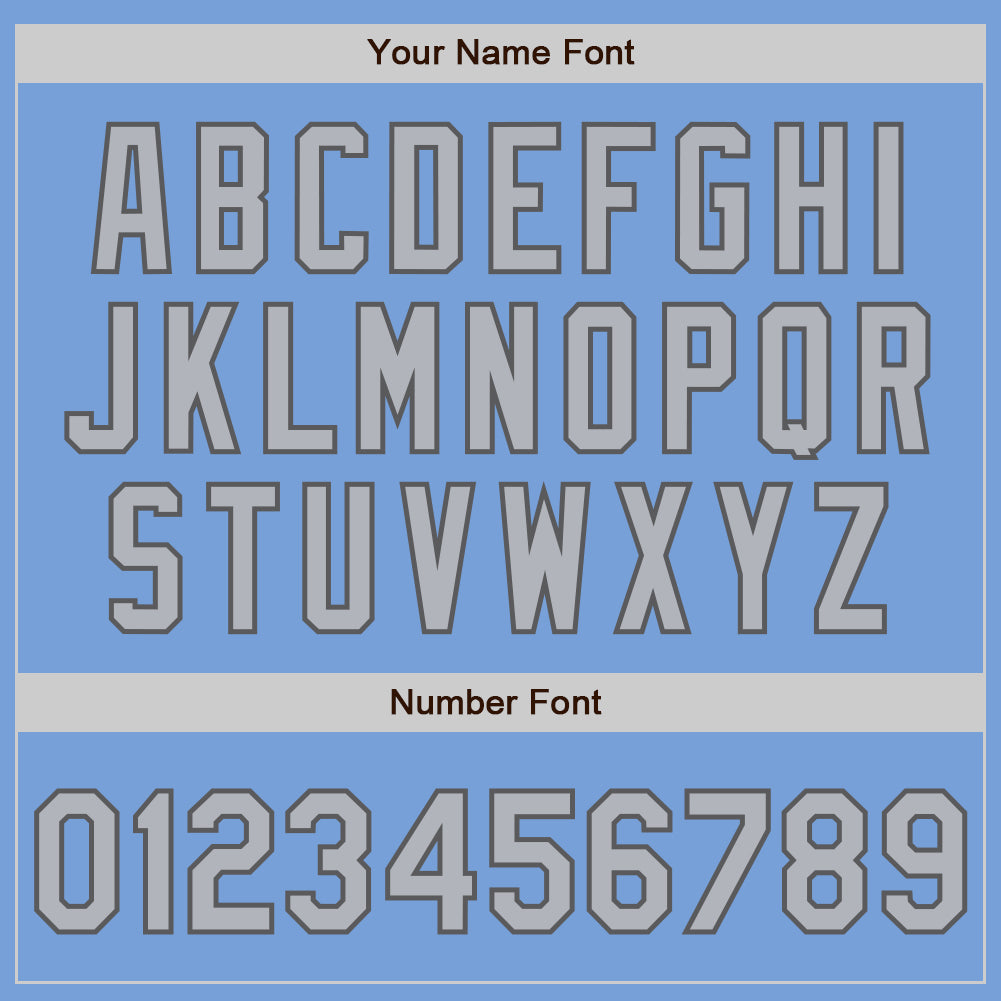 Custom Light Blue Gray-Steel Gray Authentic Two Tone Baseball Jersey - Sky-Custom