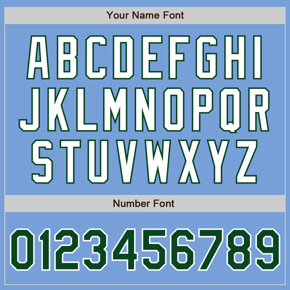 Custom Light Blue Green-White Authentic Two Tone Baseball Jersey - Sky-Custom