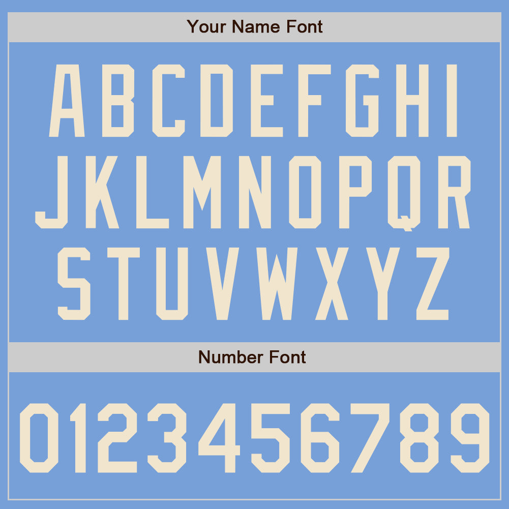 Custom Light Blue Cream Authentic Two Tone Baseball Jersey - Sky-Custom