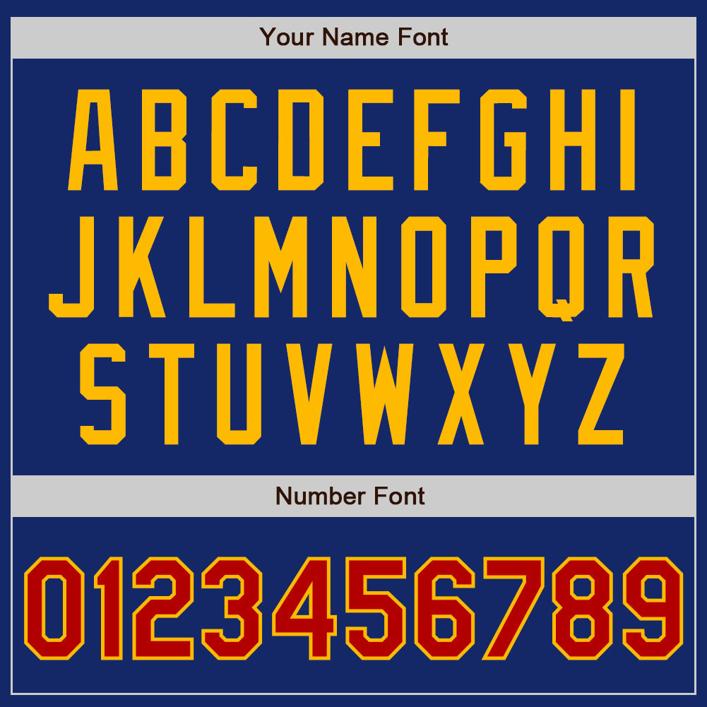 Custom Royal Red-Gold Authentic Two Tone Baseball Jersey - Sky-Custom