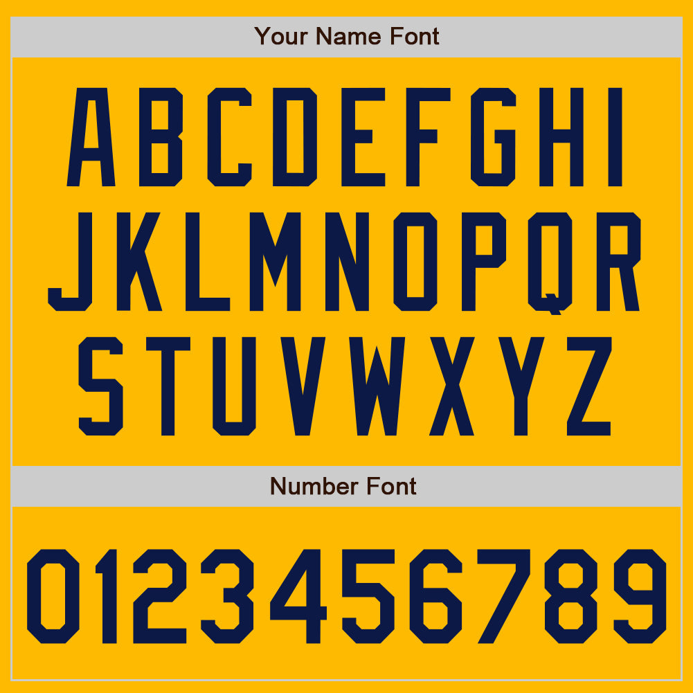 Custom Gold Navy Authentic Two Tone Baseball Jersey - Sky-Custom