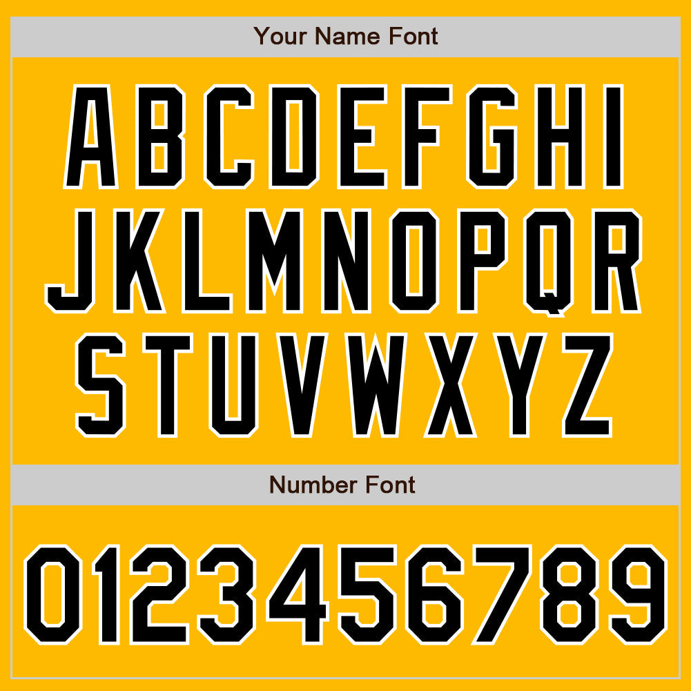 Custom Gold Black-White Authentic Two Tone Baseball Jersey - Sky-Custom