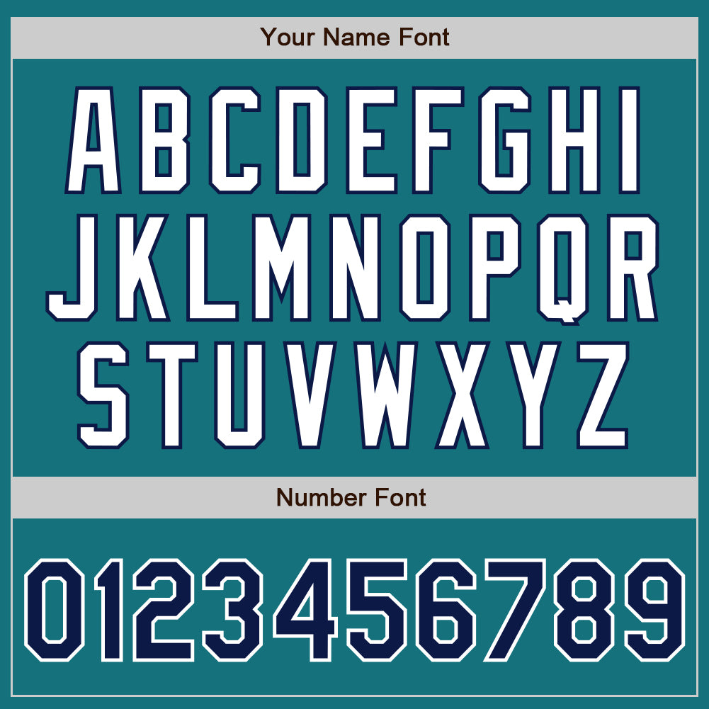 Custom Teal Navy-White Authentic Two Tone Baseball Jersey - Sky-Custom