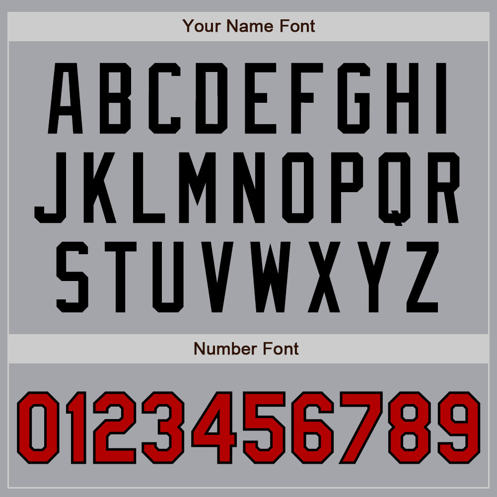 Custom Gray Red-Black Authentic Two Tone Baseball Jersey - Sky-Custom