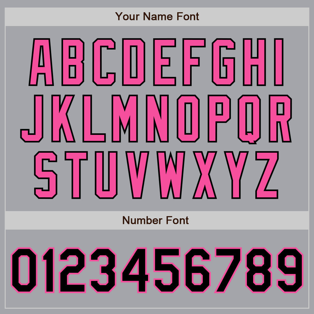 Custom Gray Black-Pink Authentic Two Tone Baseball Jersey - Sky-Custom