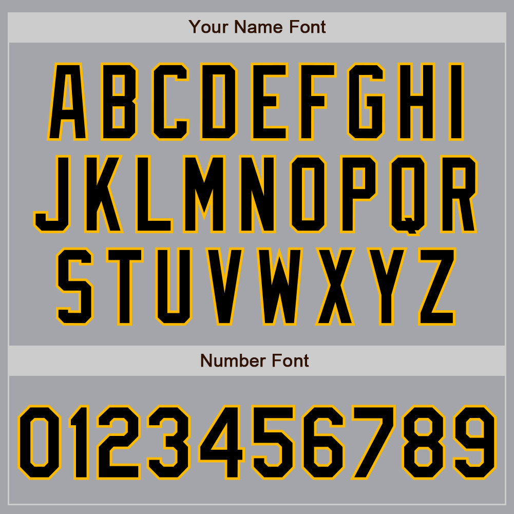 Custom Gray Black-Gold Authentic Two Tone Baseball Jersey - Sky-Custom