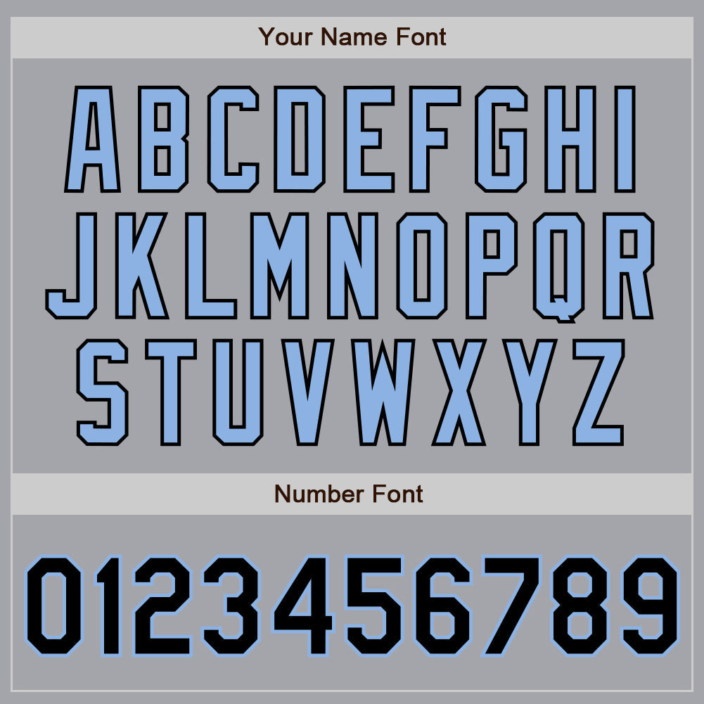 Custom Gray Black-Light Blue Authentic Two Tone Baseball Jersey - Sky-Custom