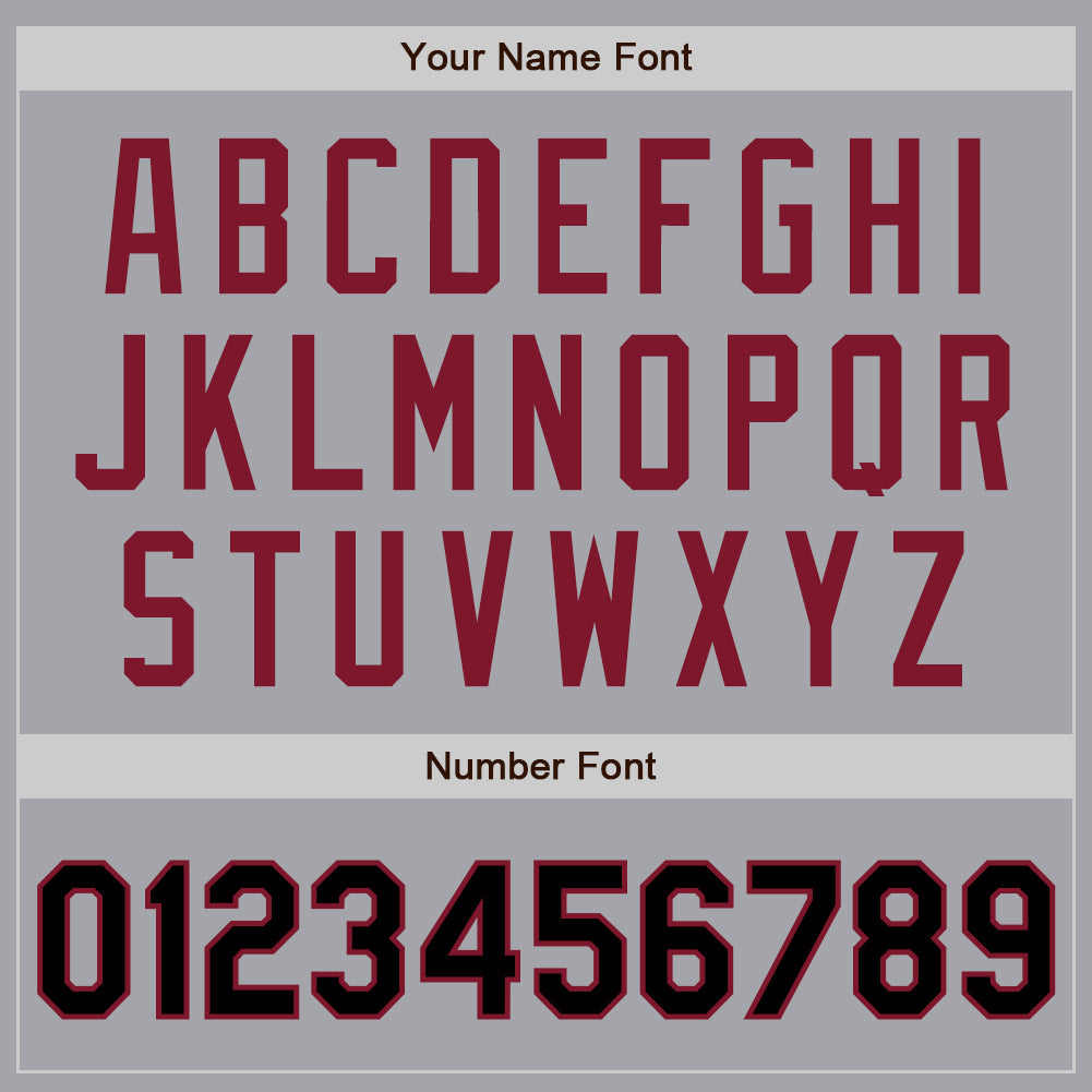 Custom Gray Black-Crimson Authentic Two Tone Baseball Jersey - Sky-Custom