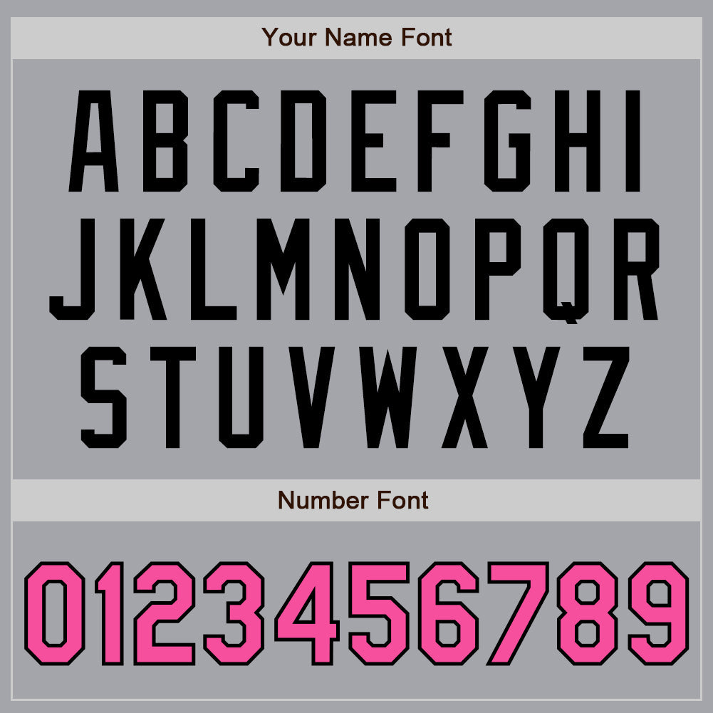 Custom Gray Pink-Black Authentic Two Tone Baseball Jersey - Sky-Custom