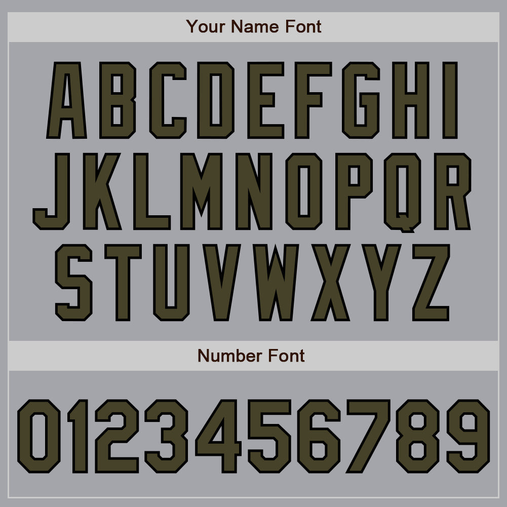 Custom Gray Olive-Black Authentic Two Tone Baseball Jersey - Sky-Custom