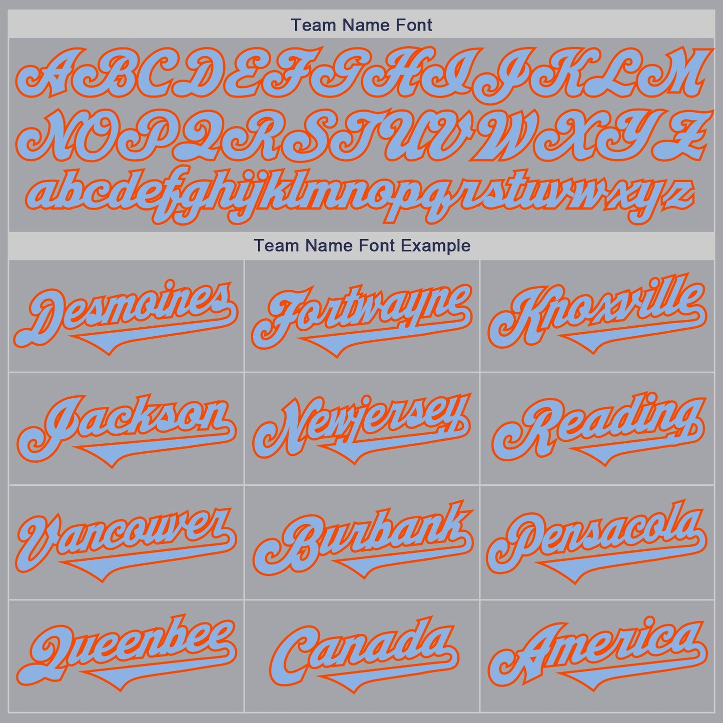 Custom Gray Light Blue-Orange Authentic Two Tone Baseball Jersey - Sky-Custom