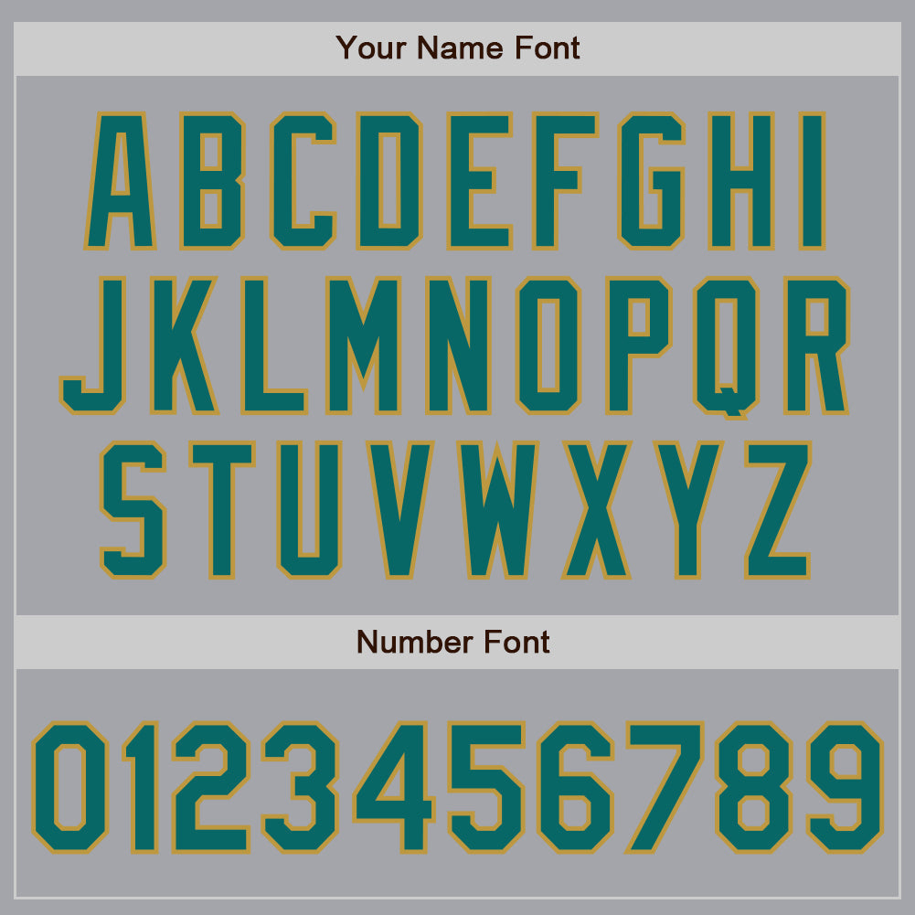 Custom Gray Teal-Old Gold Authentic Two Tone Baseball Jersey - Sky-Custom