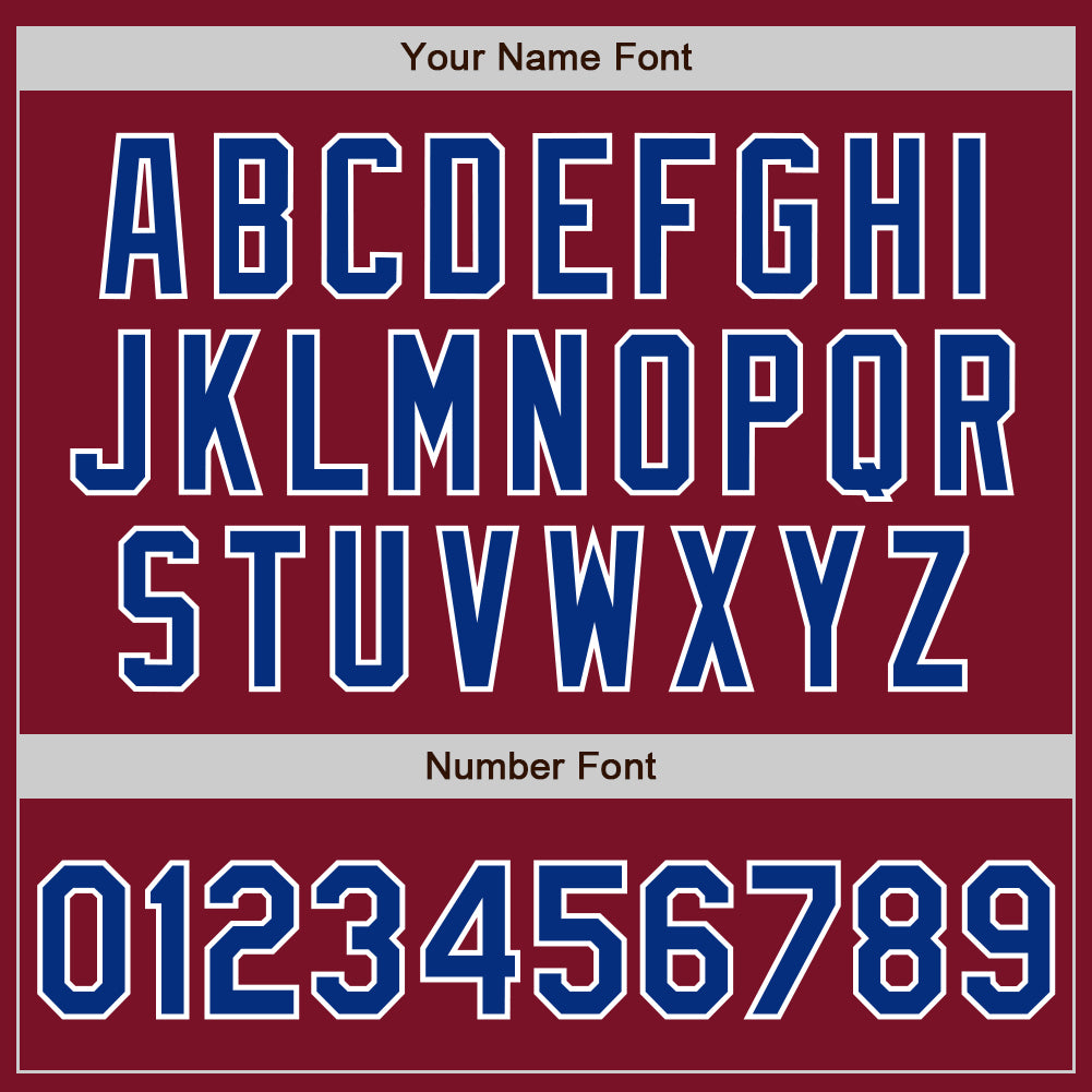 Custom Crimson Royal-White Authentic Two Tone Baseball Jersey - Sky-Custom