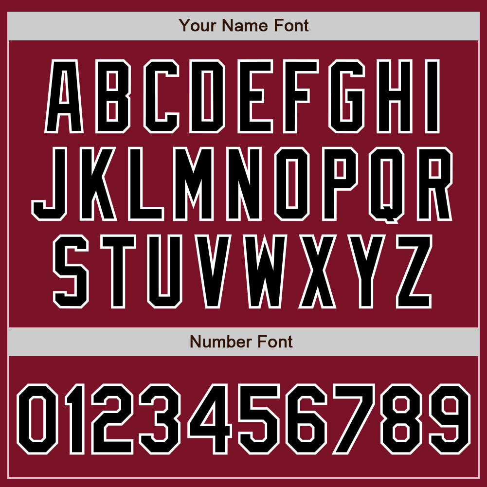 Custom Crimson Black-White Authentic Two Tone Baseball Jersey - Sky-Custom