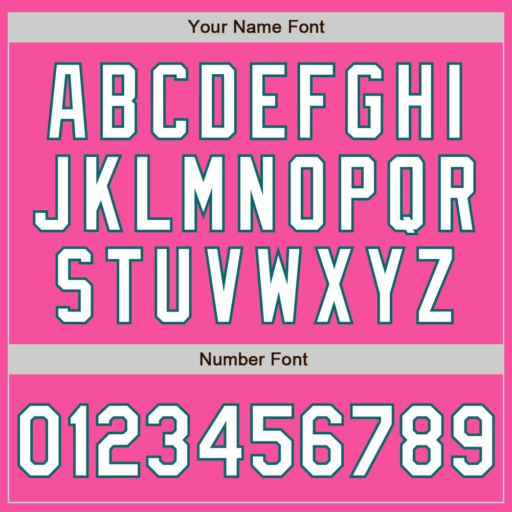 Custom Pink White-Teal Authentic Two Tone Baseball Jersey - Sky-Custom