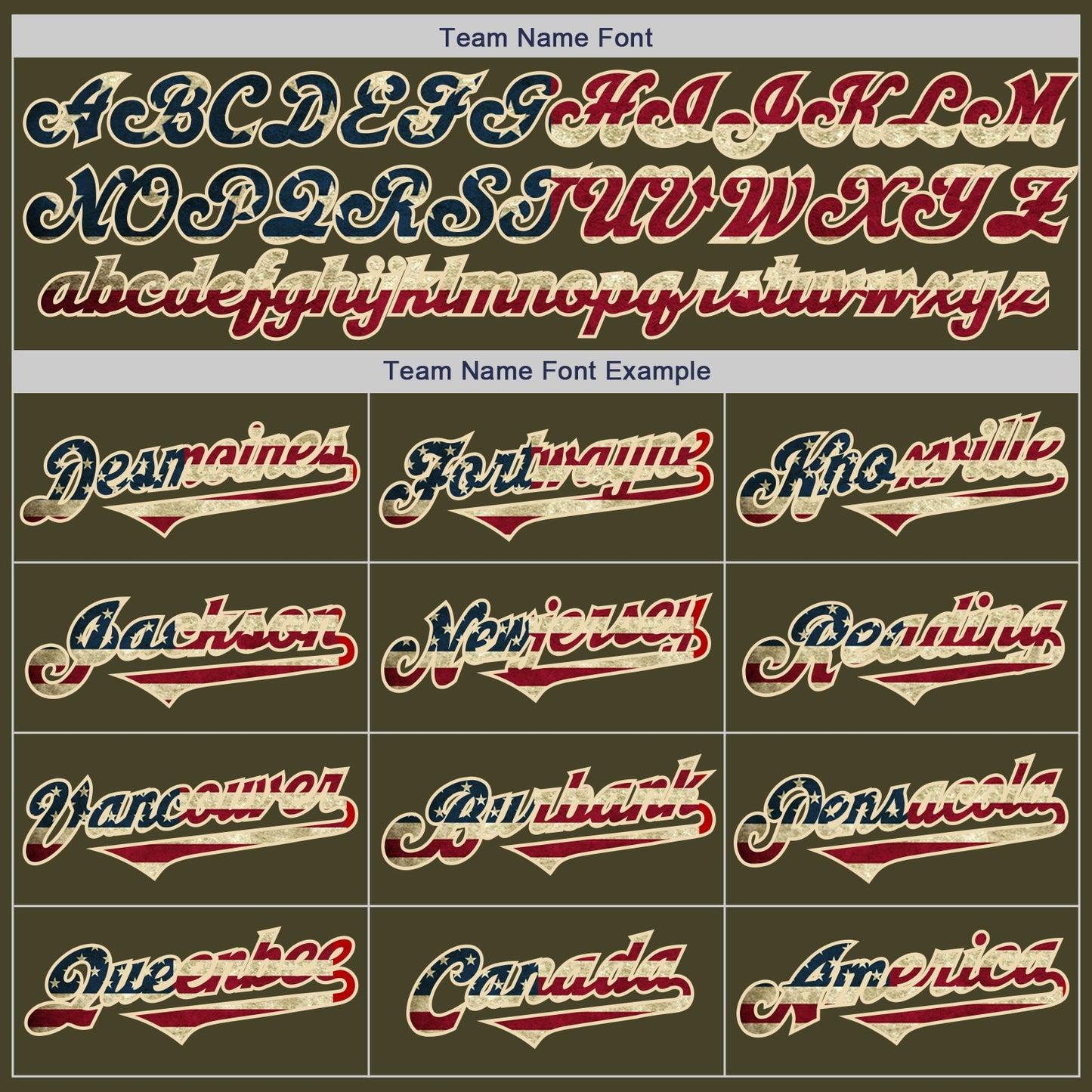 Custom Olive Vintage USA Flag Red-Cream Authentic Two Tone Salute To Service Baseball Jersey - Sky-Custom