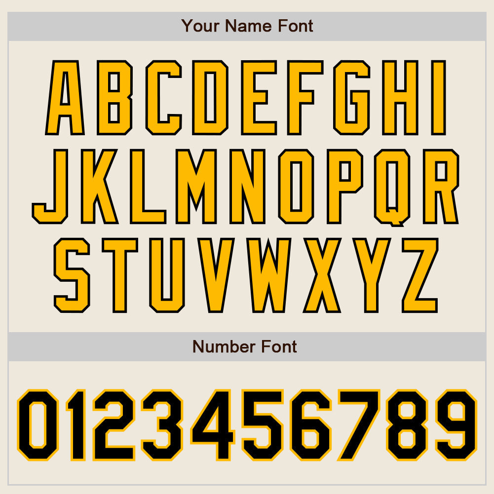 Custom Cream Black Pinstripe Gold Authentic Two Tone Baseball Jersey - Sky-Custom