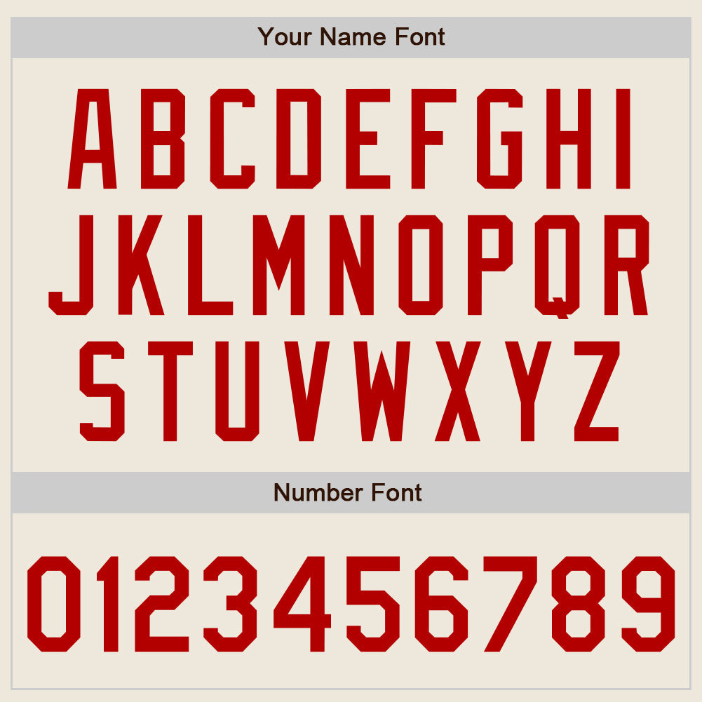 Custom Cream Red Pinstripe Red Authentic Two Tone Baseball Jersey - Sky-Custom