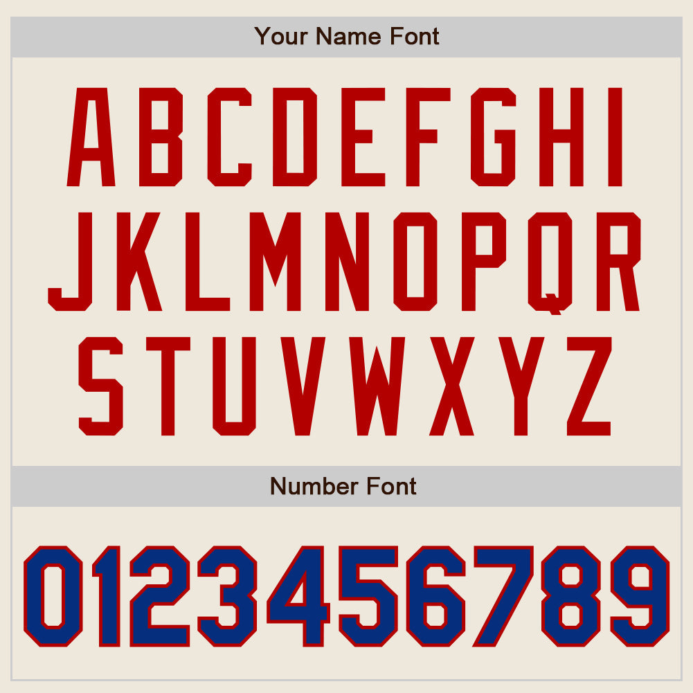 Custom Cream Royal Pinstripe Red Authentic Two Tone Baseball Jersey - Sky-Custom