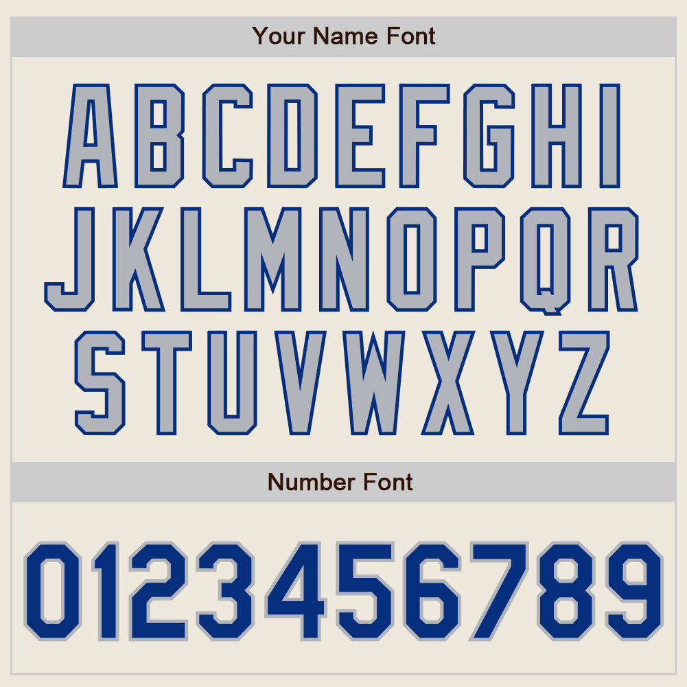 Custom Cream Royal Pinstripe Gray Authentic Two Tone Baseball Jersey - Sky-Custom