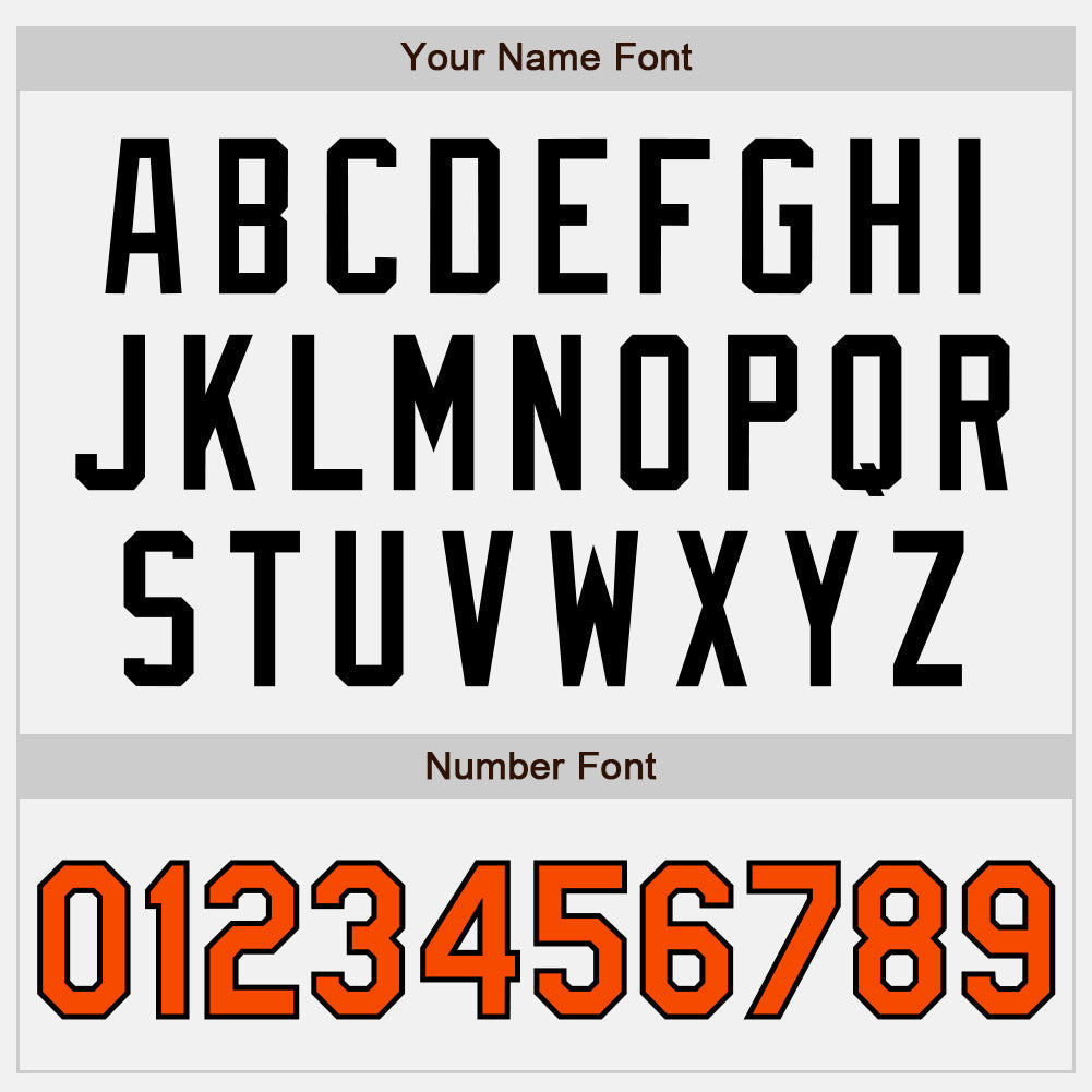 Custom White Orange Pinstripe Black Authentic Two Tone Baseball Jersey - Sky-Custom