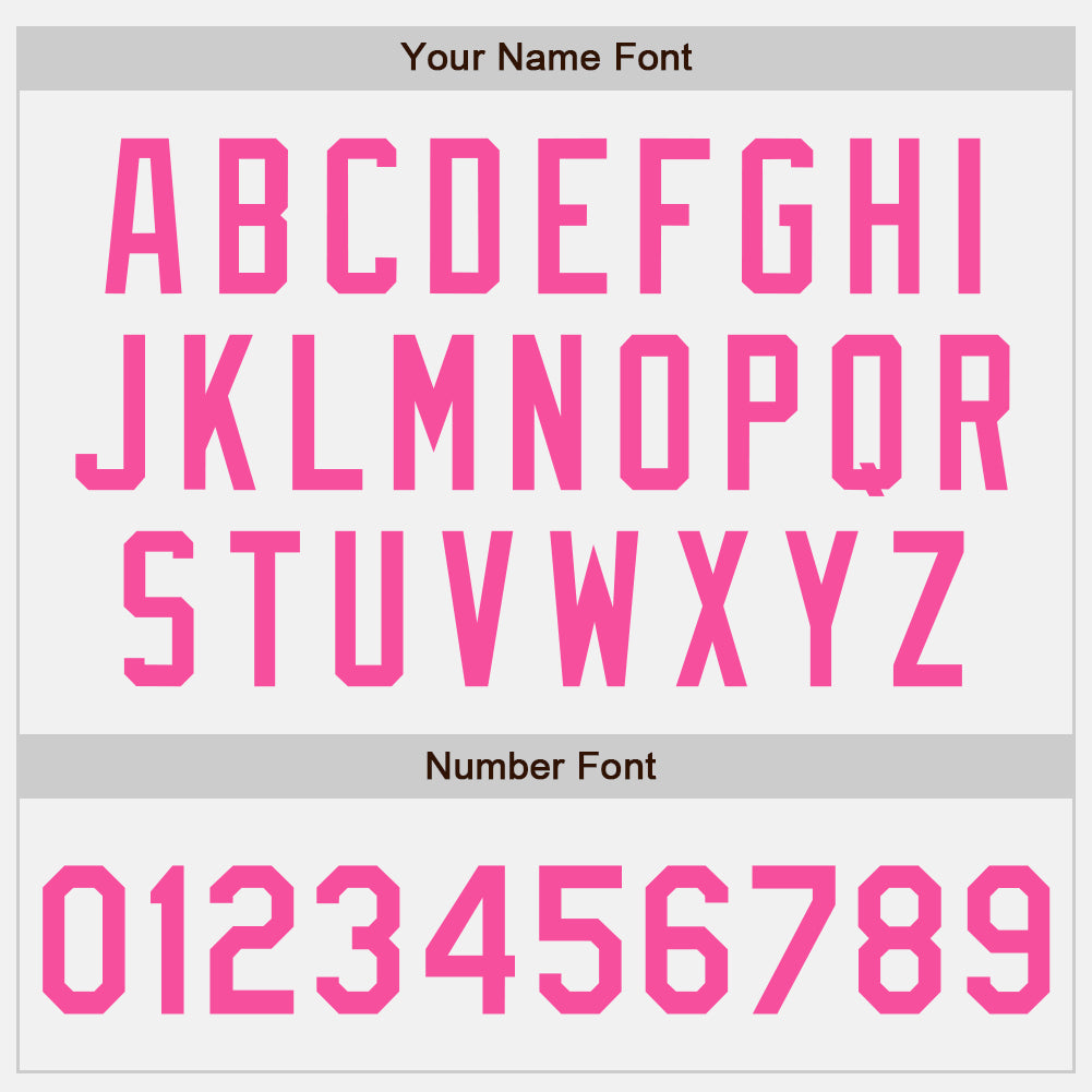 Custom White Pink Pinstripe Pink Authentic Two Tone Baseball Jersey - Sky-Custom