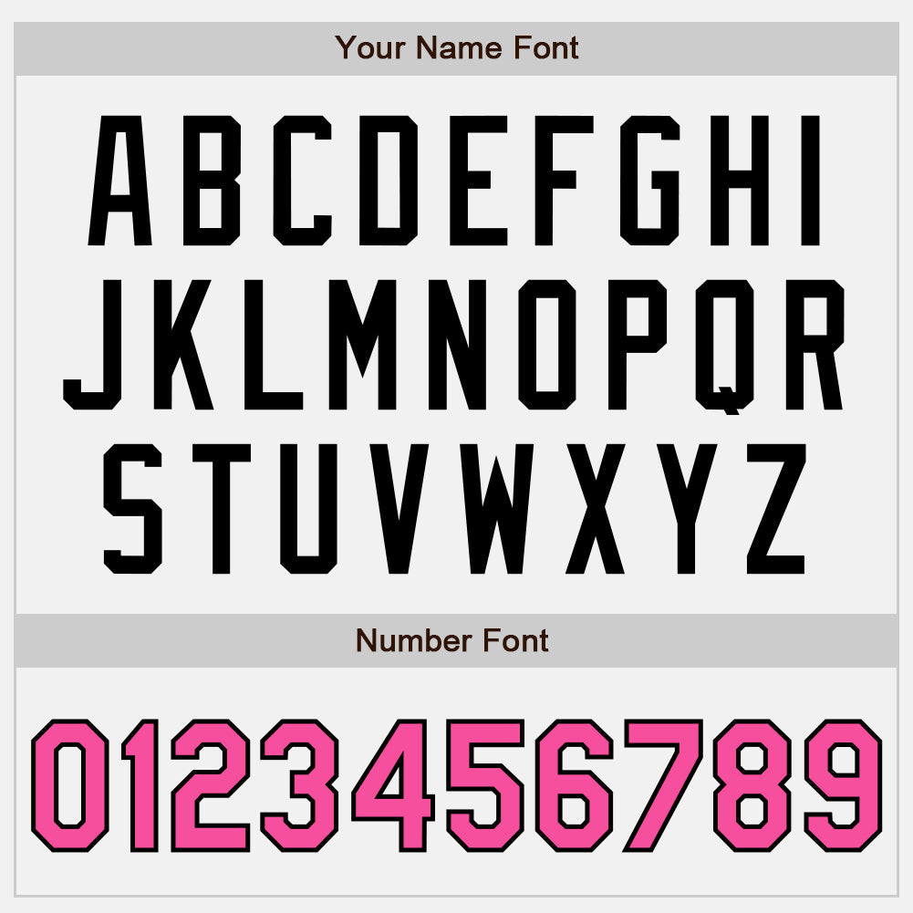 Custom White Pink Pinstripe Black Authentic Two Tone Baseball Jersey - Sky-Custom