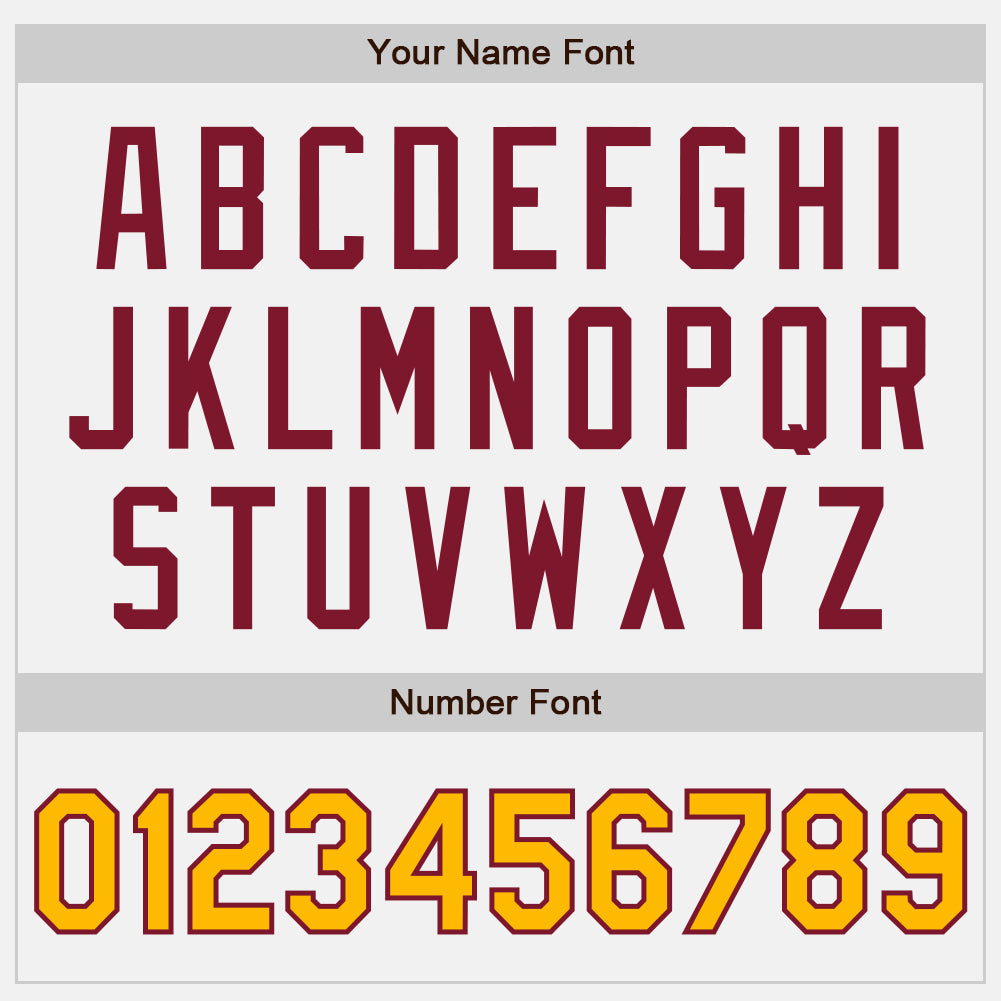 Custom White Gold Pinstripe Crimson Authentic Two Tone Baseball Jersey - Sky-Custom