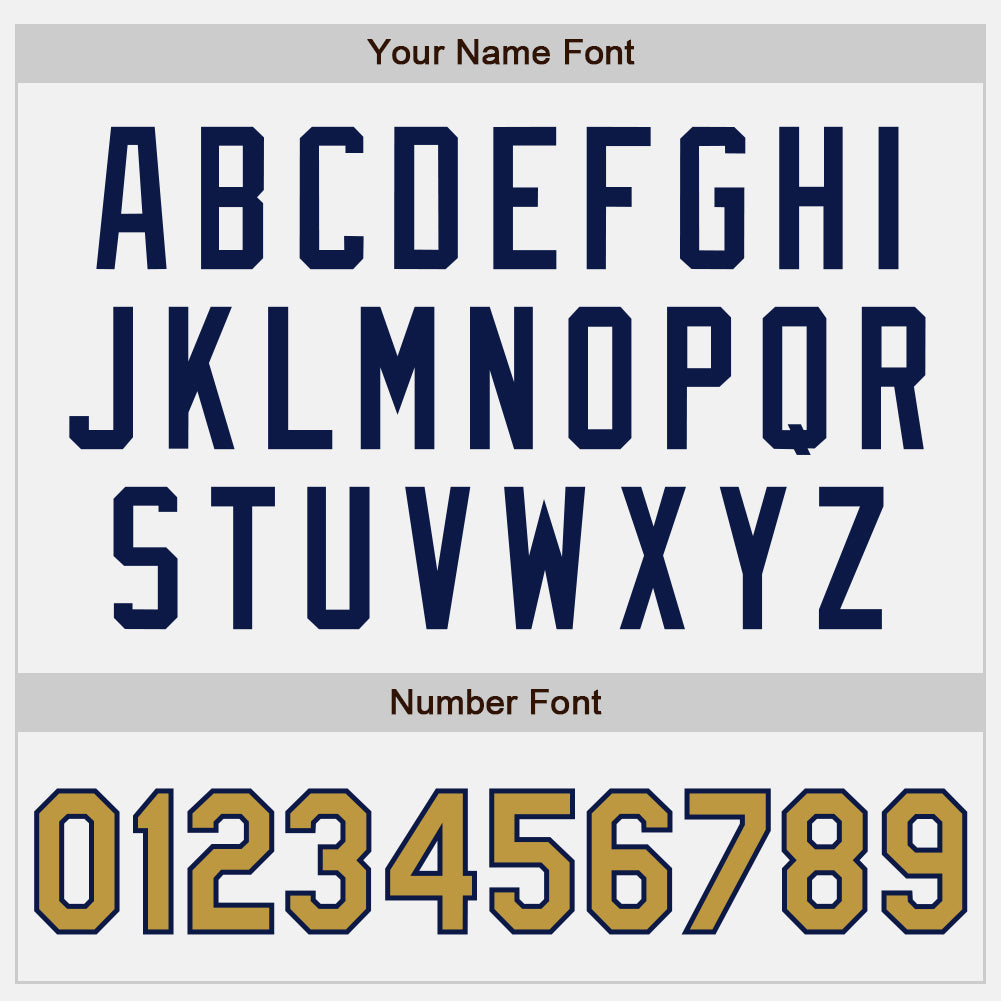 Custom White Old Gold Pinstripe Navy Authentic Two Tone Baseball Jersey - Sky-Custom